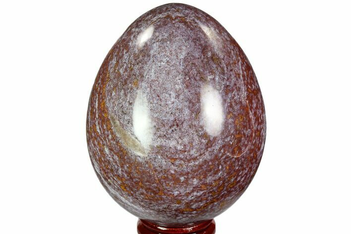 Polished Colorful Jasper Egg - Madagascar #104680